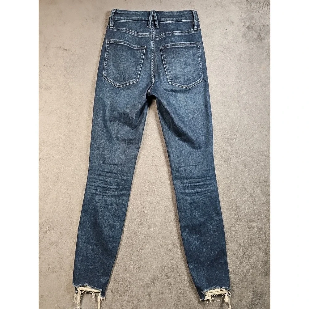 Good American Jeans Women‎ 0/25 (25x28) GOOD LEGS Skinny Mid Rise GLRE873TNA